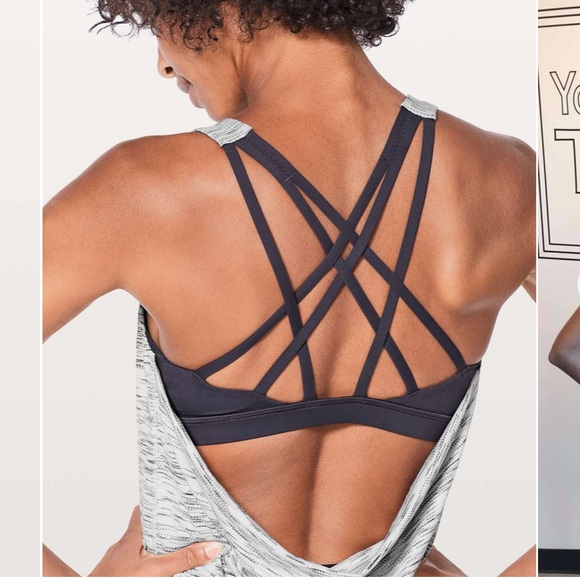 Lululemon Free To Be Serene Tank Tiger Space Dye Black White / Deep Coal size 6 - Picture 4 of 8